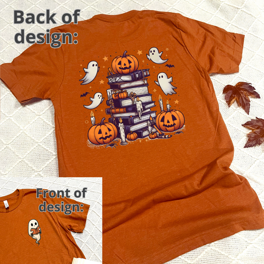 Spooky Bookstack T-Shirts