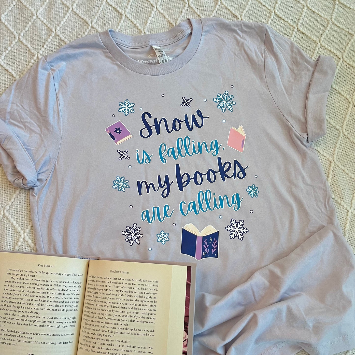 Snow is Falling, My Books are Calling T-shirts