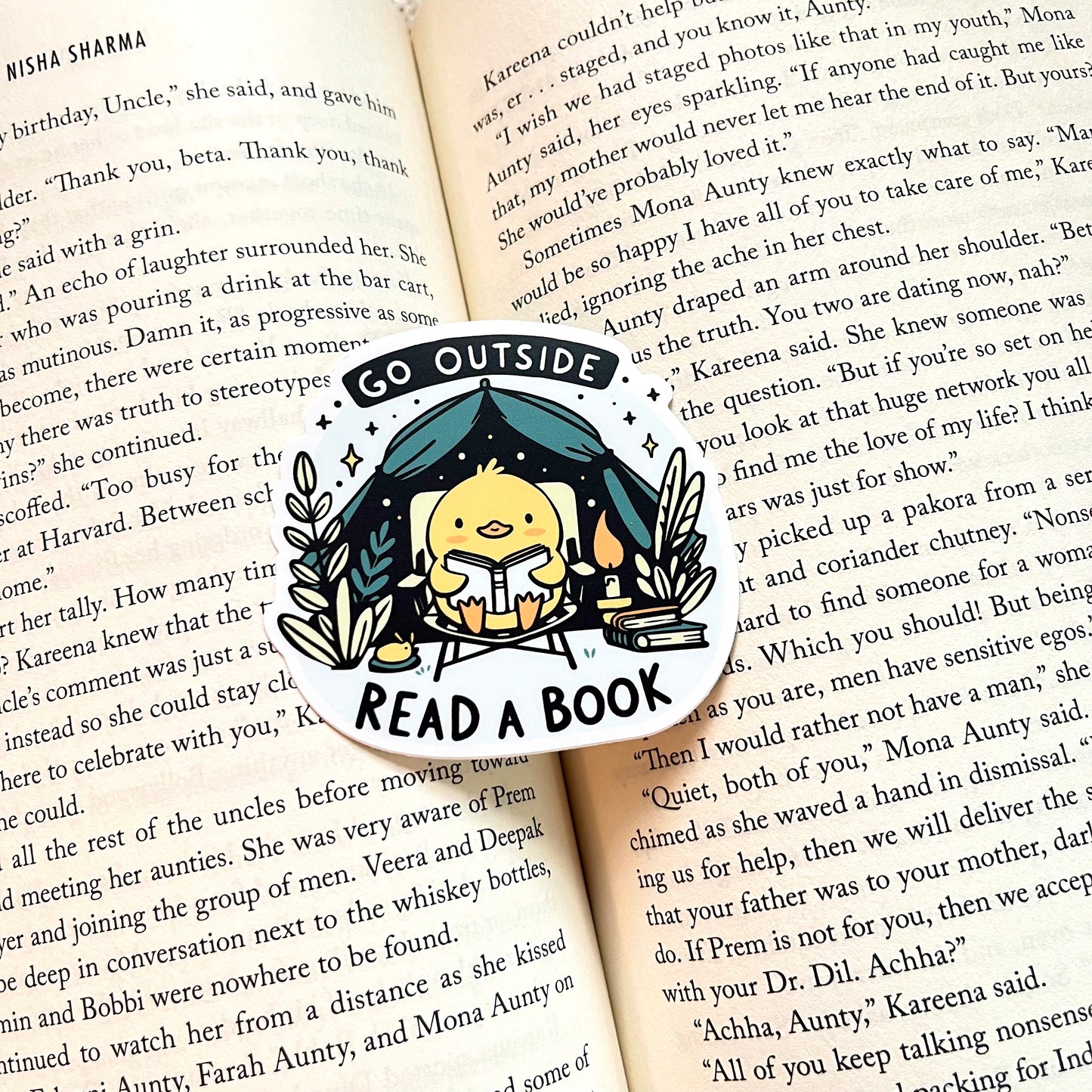 Spring Bookish Vinyl Stickers