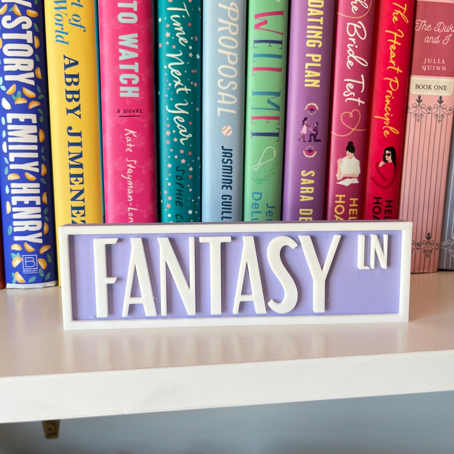 Genre Book Shelf Signs