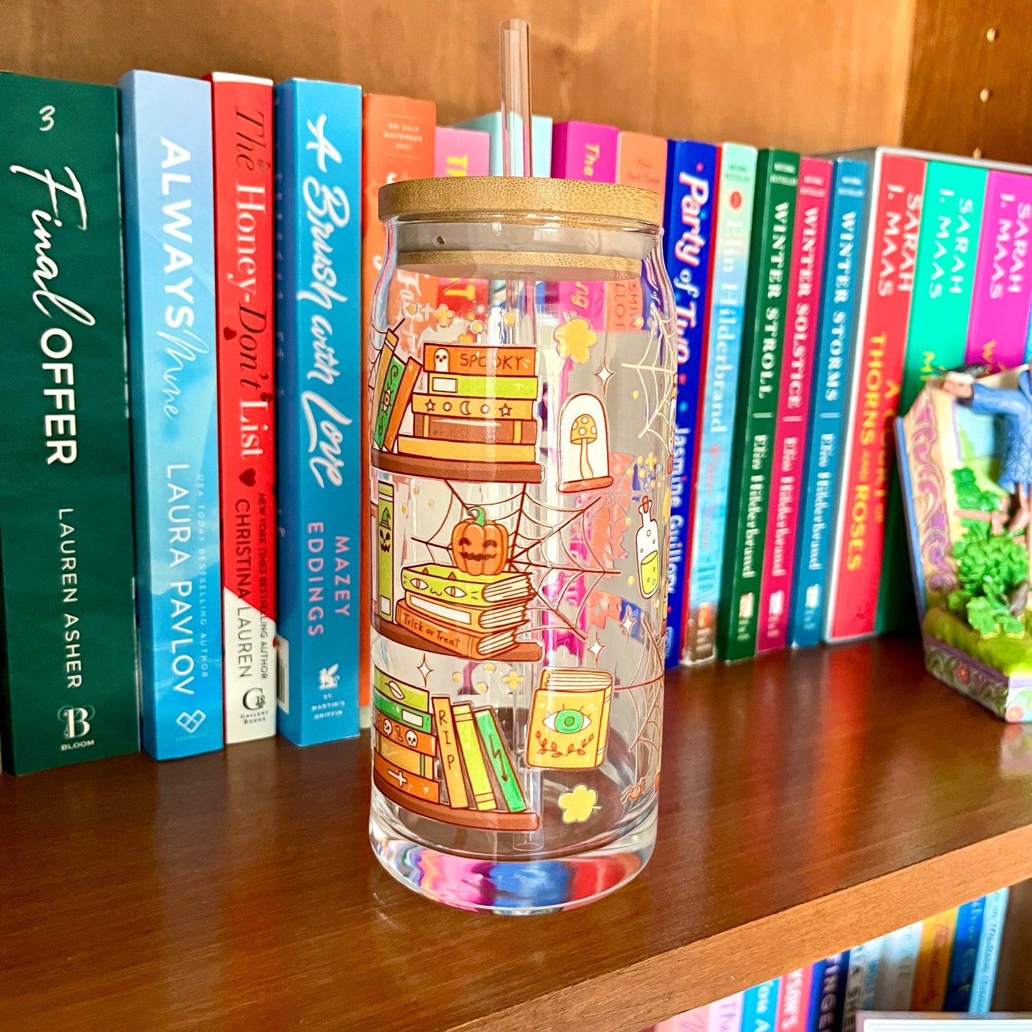 Ghosts in the Stacks Glass Cans