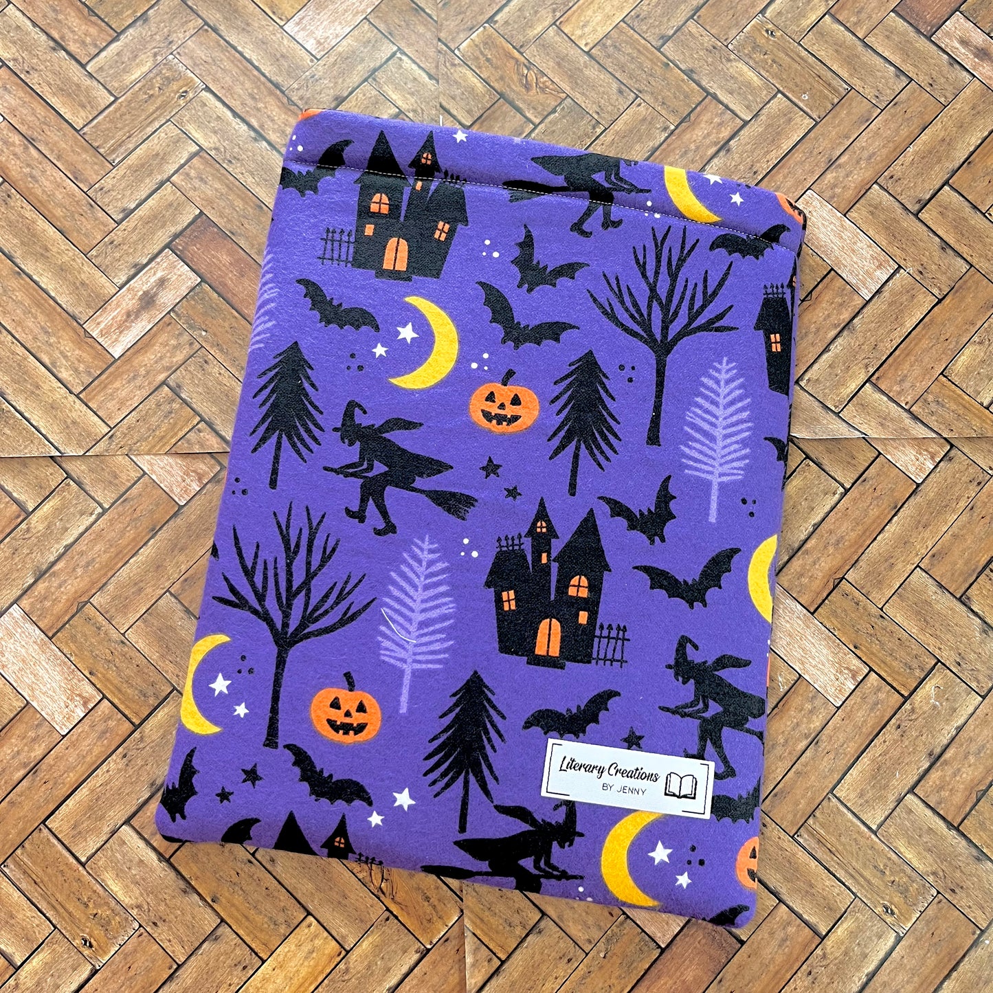 Halloween Night Flannel Book Sleeve