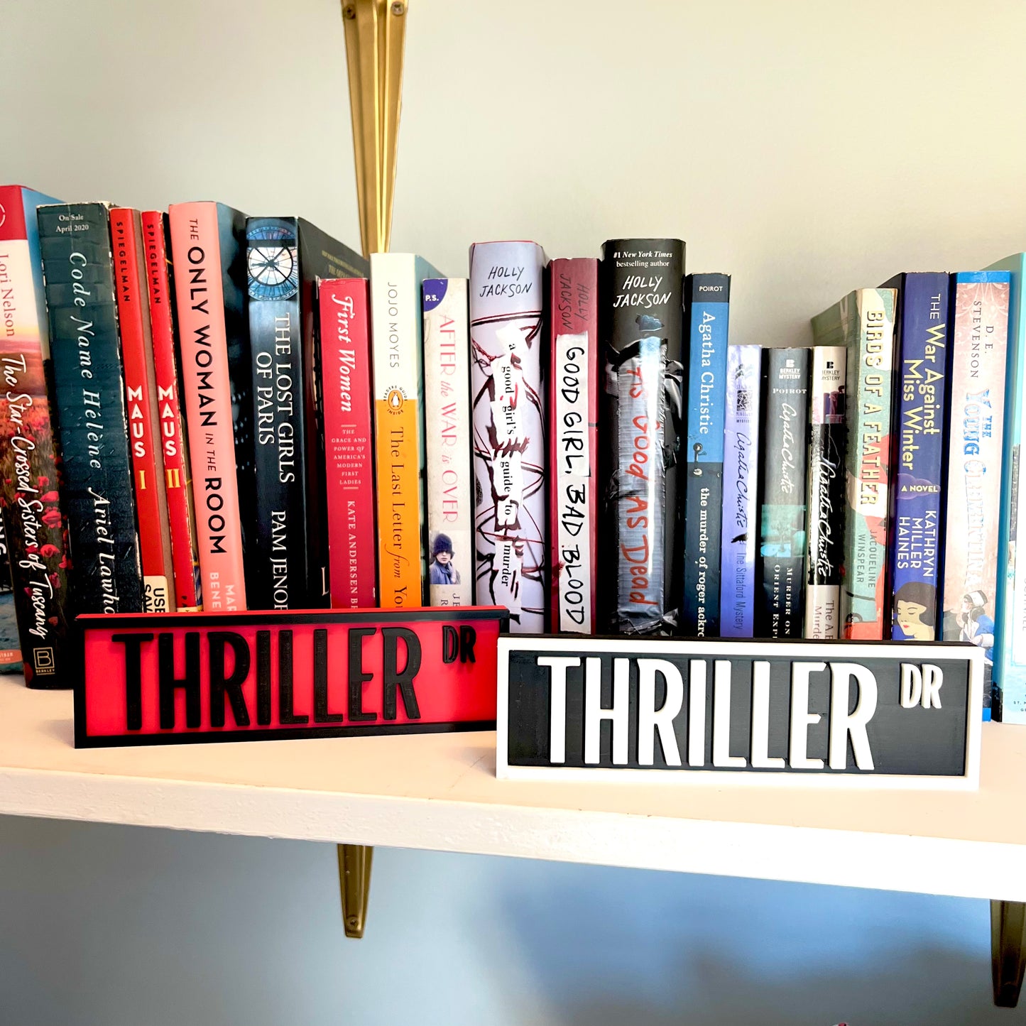Genre Book Shelf Signs