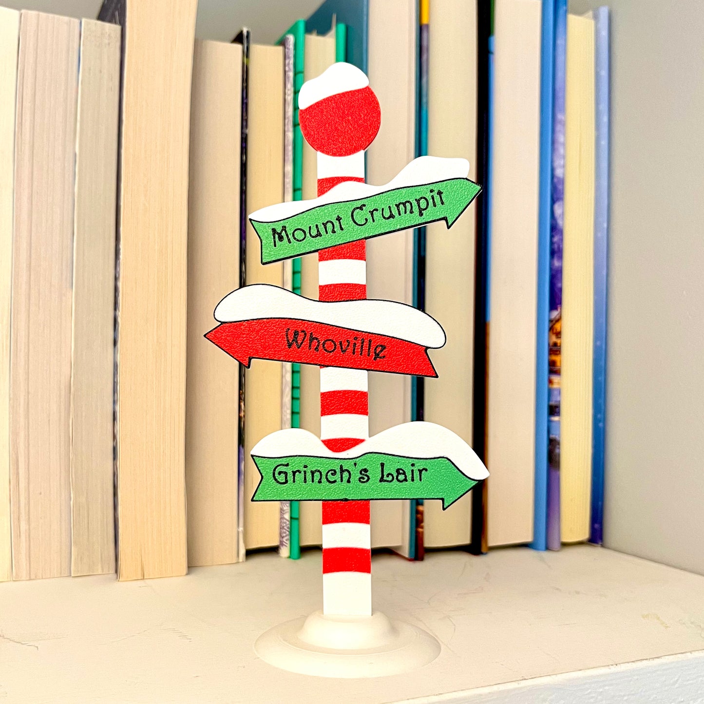 Whoville Inspired Book Shelf Sign