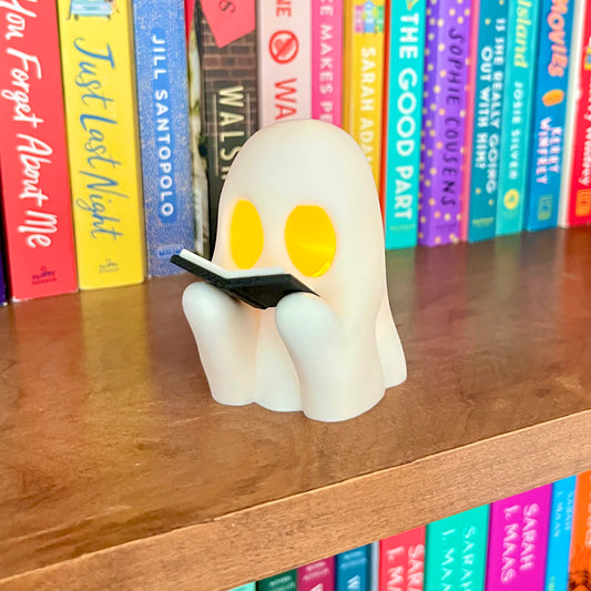 Bookish Ghost with Tea Light