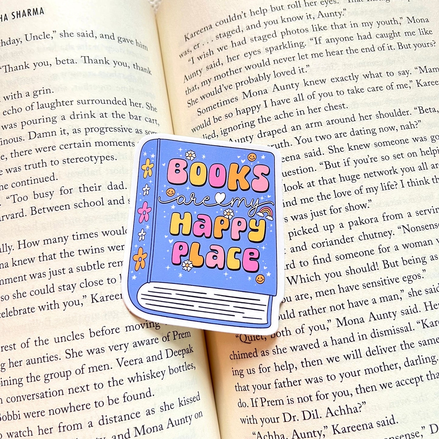 Spring Bookish Vinyl Stickers