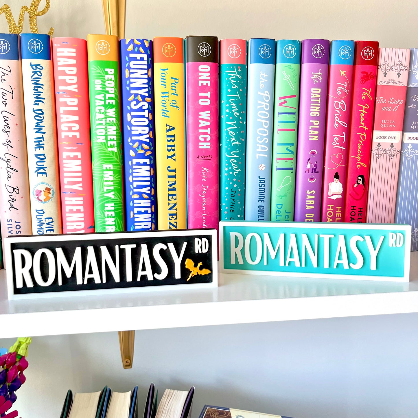 Genre Book Shelf Signs