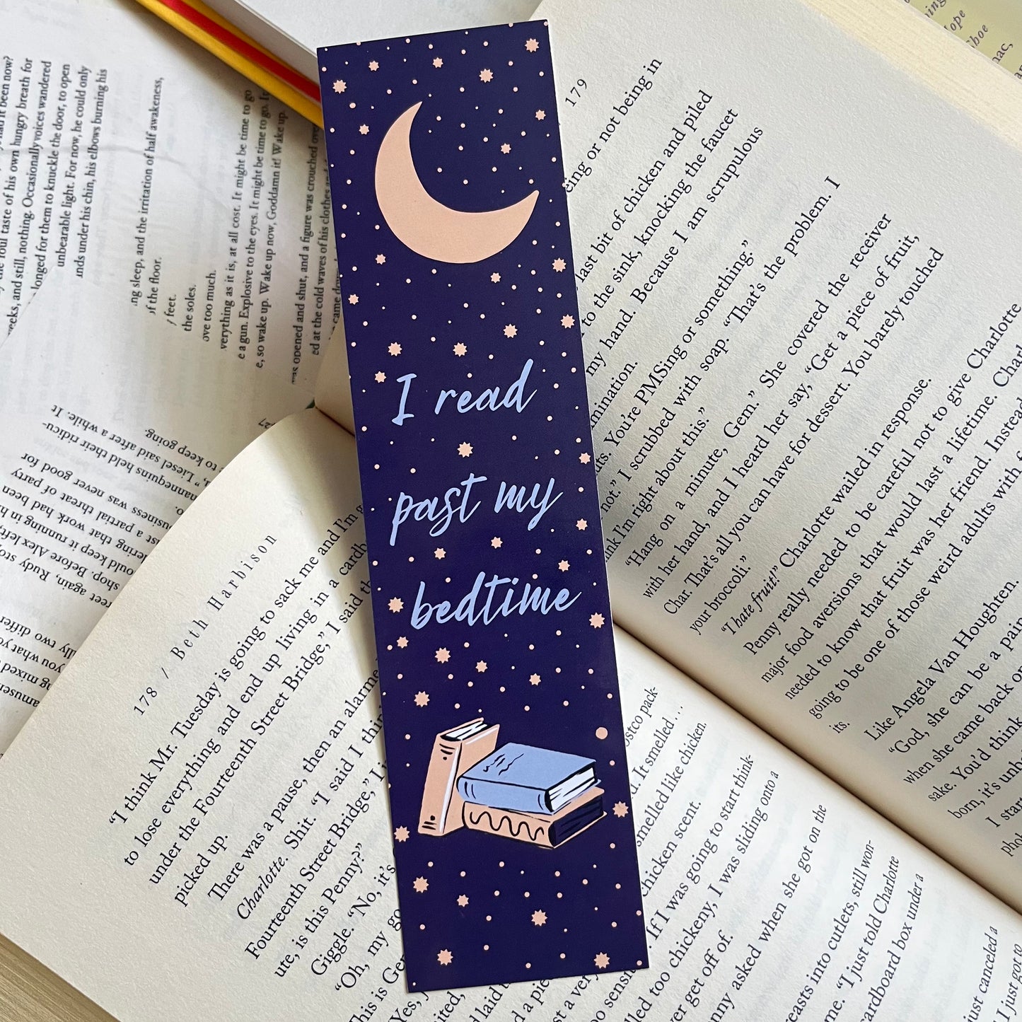 I Read Past My Bedtime Bookmark