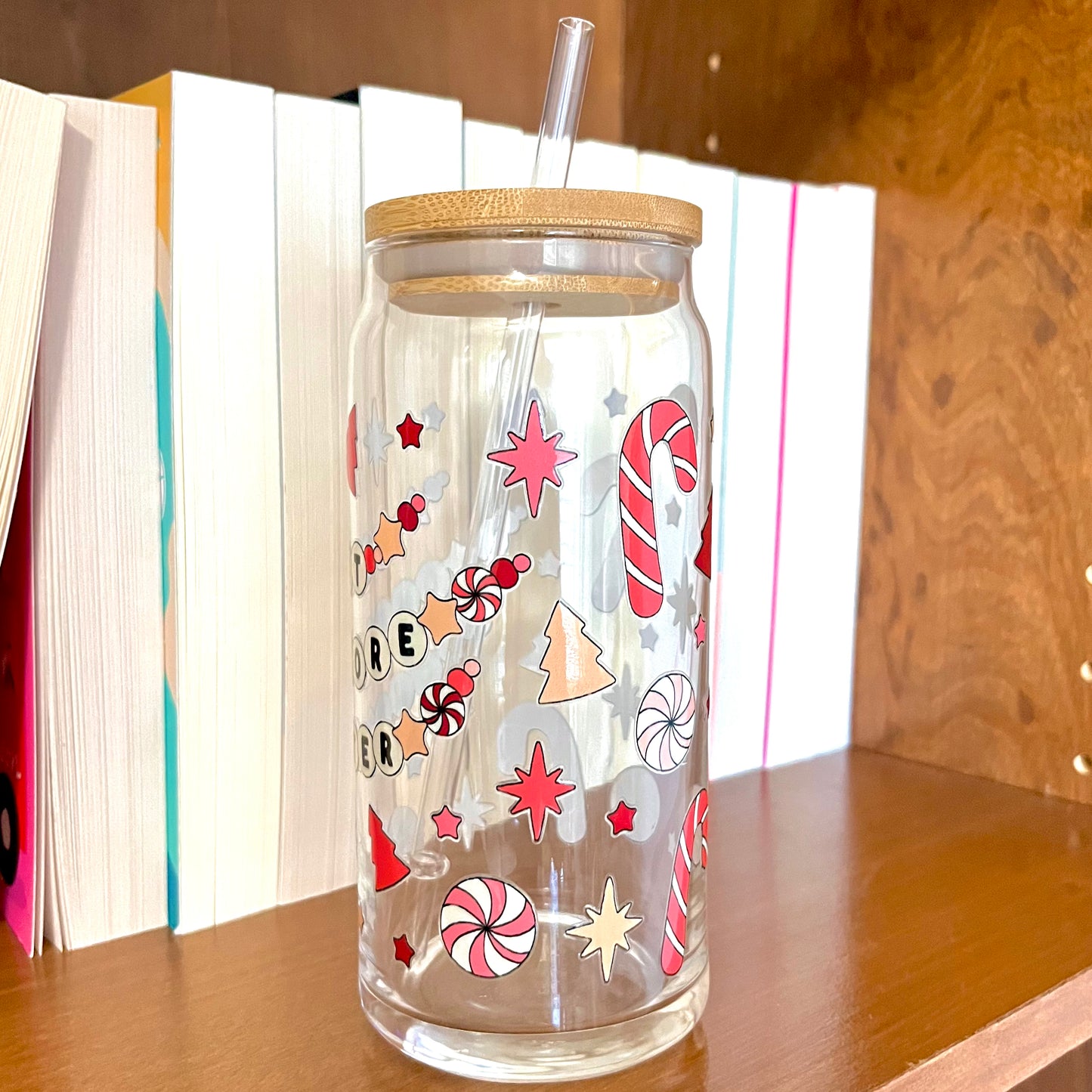 Just One More Chapter Glass Cans