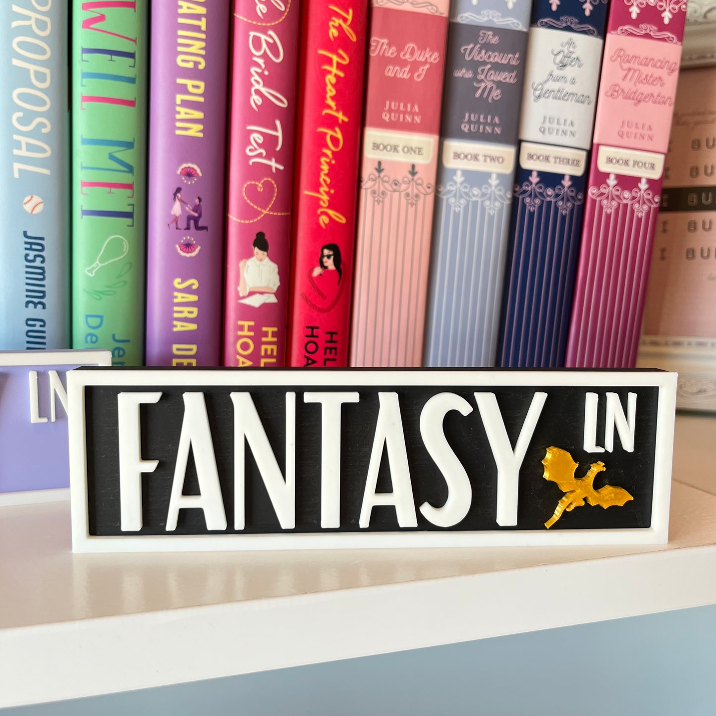 Genre Book Shelf Signs