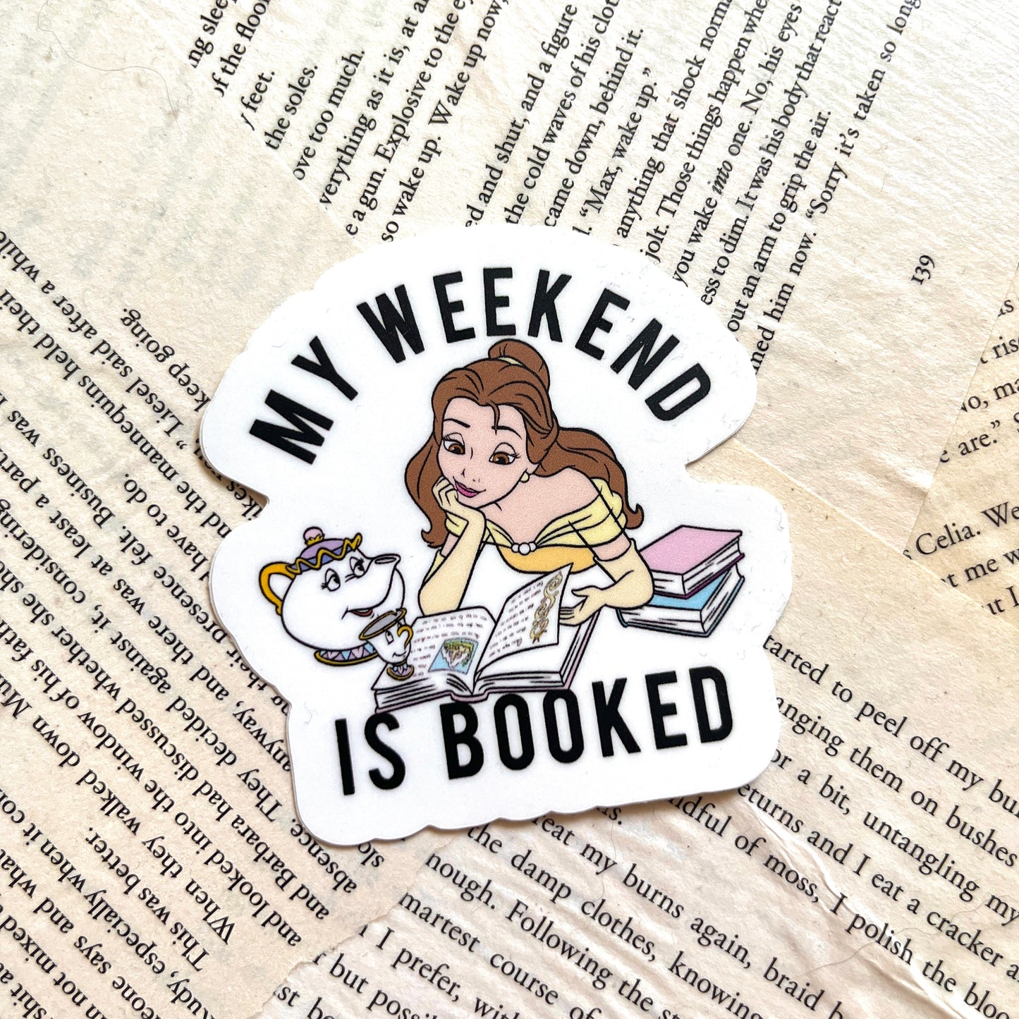 Bookish Belle Sticker