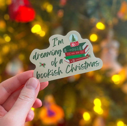 I'm Dreaming of a Bookish Christmas Sticker