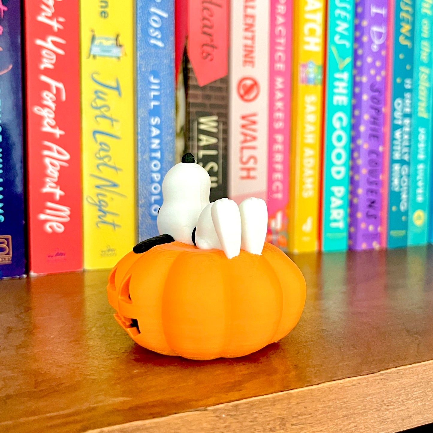 Snoopy Jack O'Lantern Book Shelf Buddy