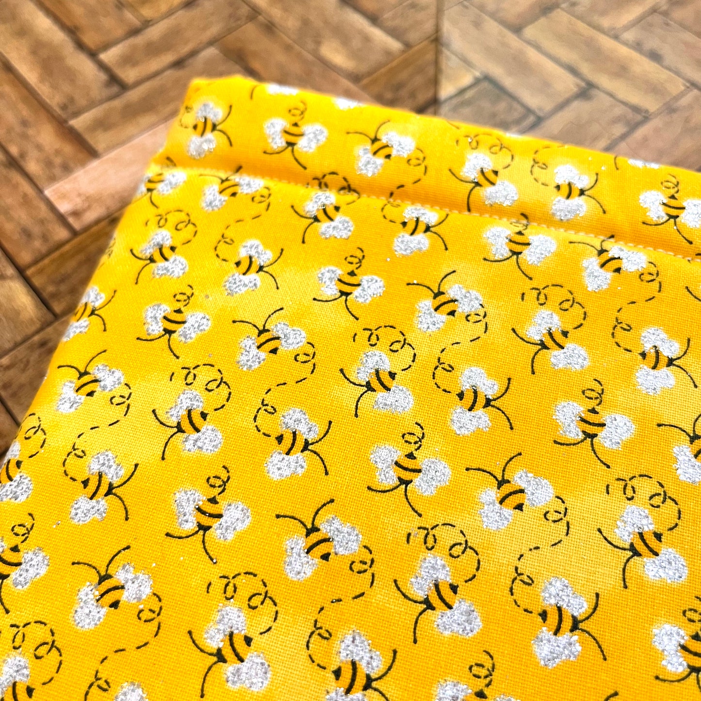 Glitter Bees Book Sleeve