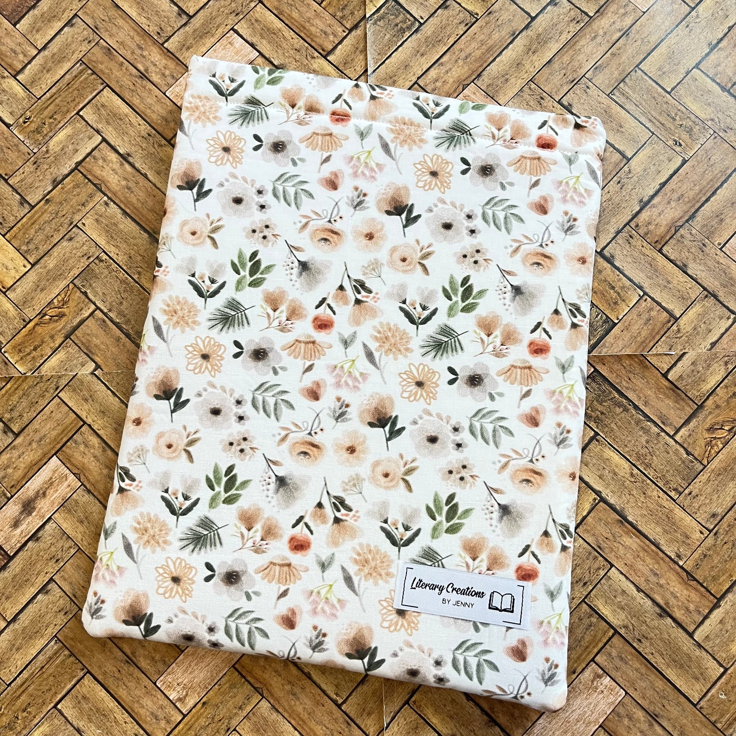 Neutral Floral Book Sleeves