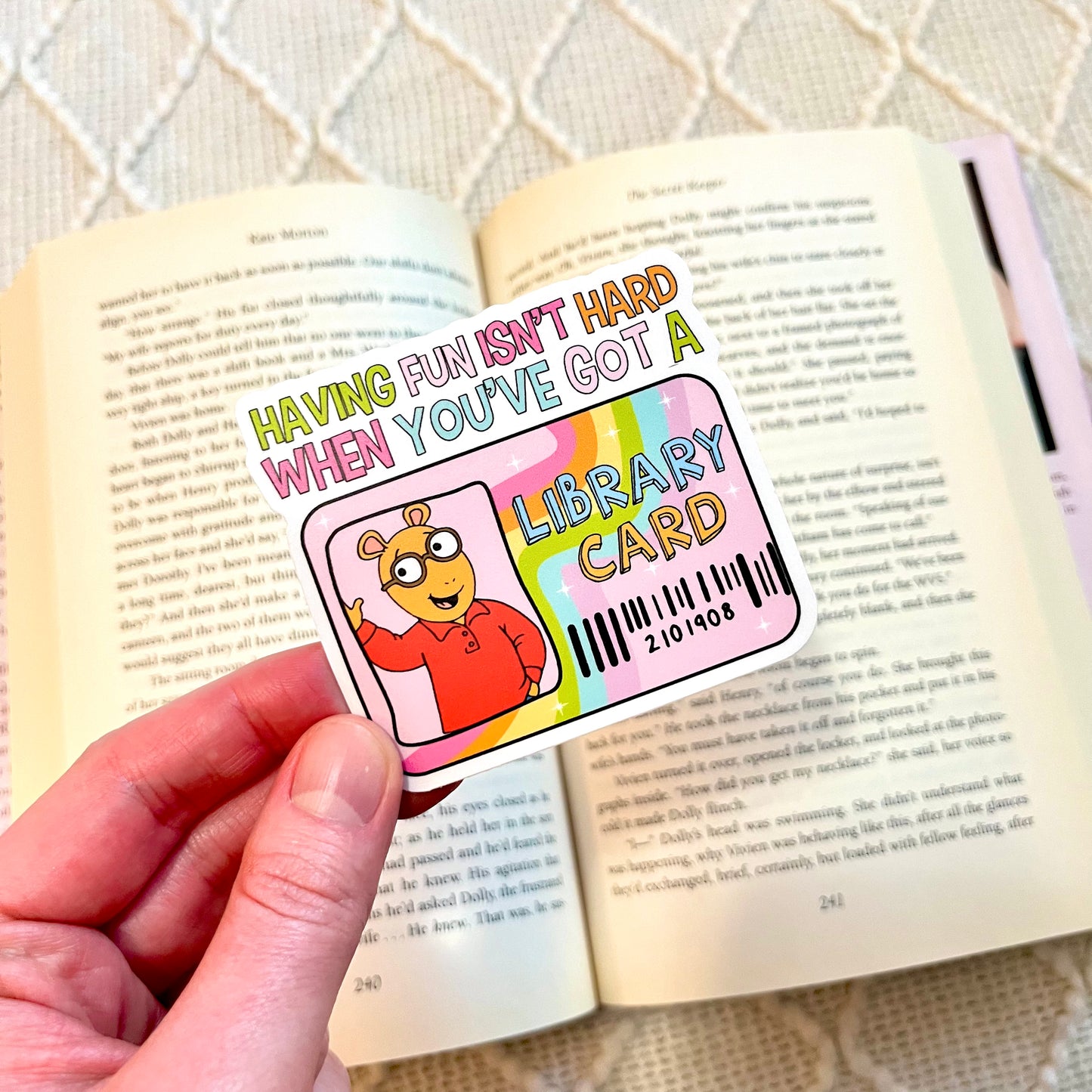 Bookish Nostalgia Vinyl Stickers