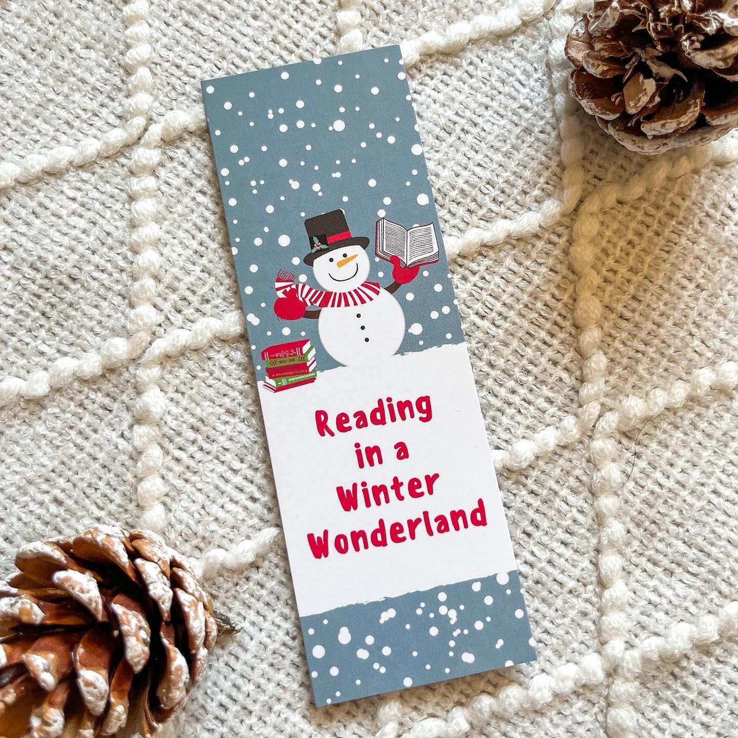 Reading in a Winter Wonderland Bookmark