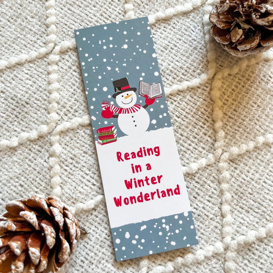 Reading in a Winter Wonderland Bookmark