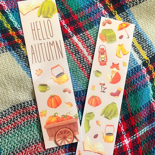 Hello Autumn Bookmark