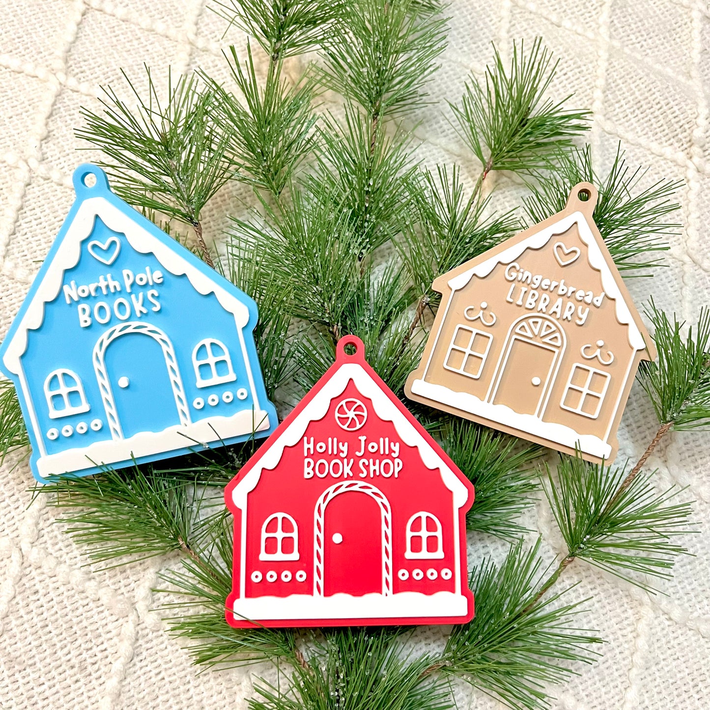 Festive Book Shop Ornaments