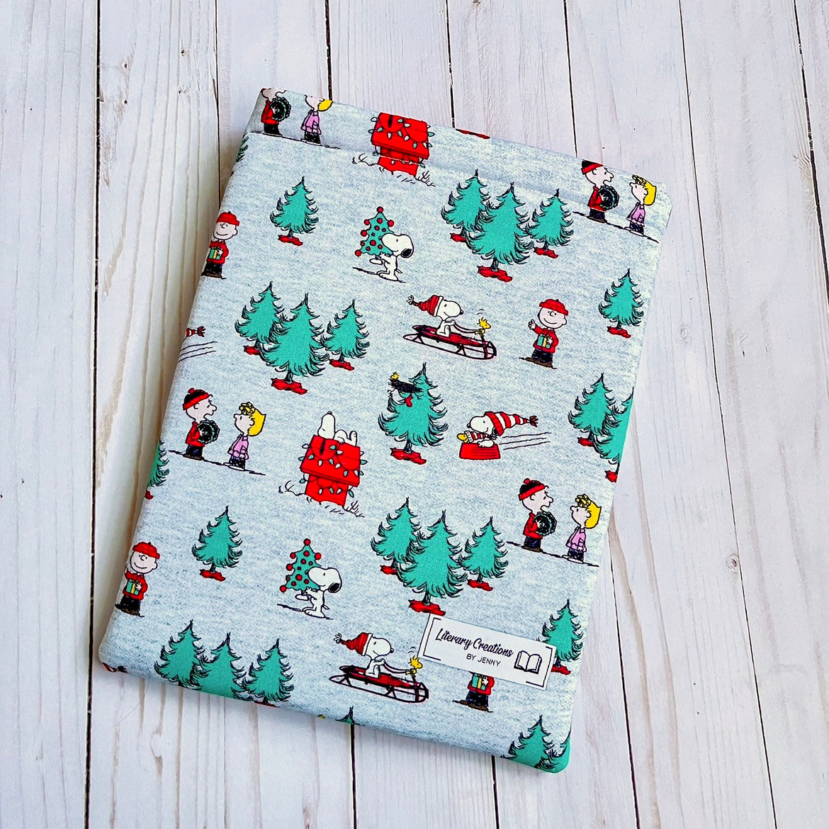 Snoopy's Christmas (grey) Book Sleeve