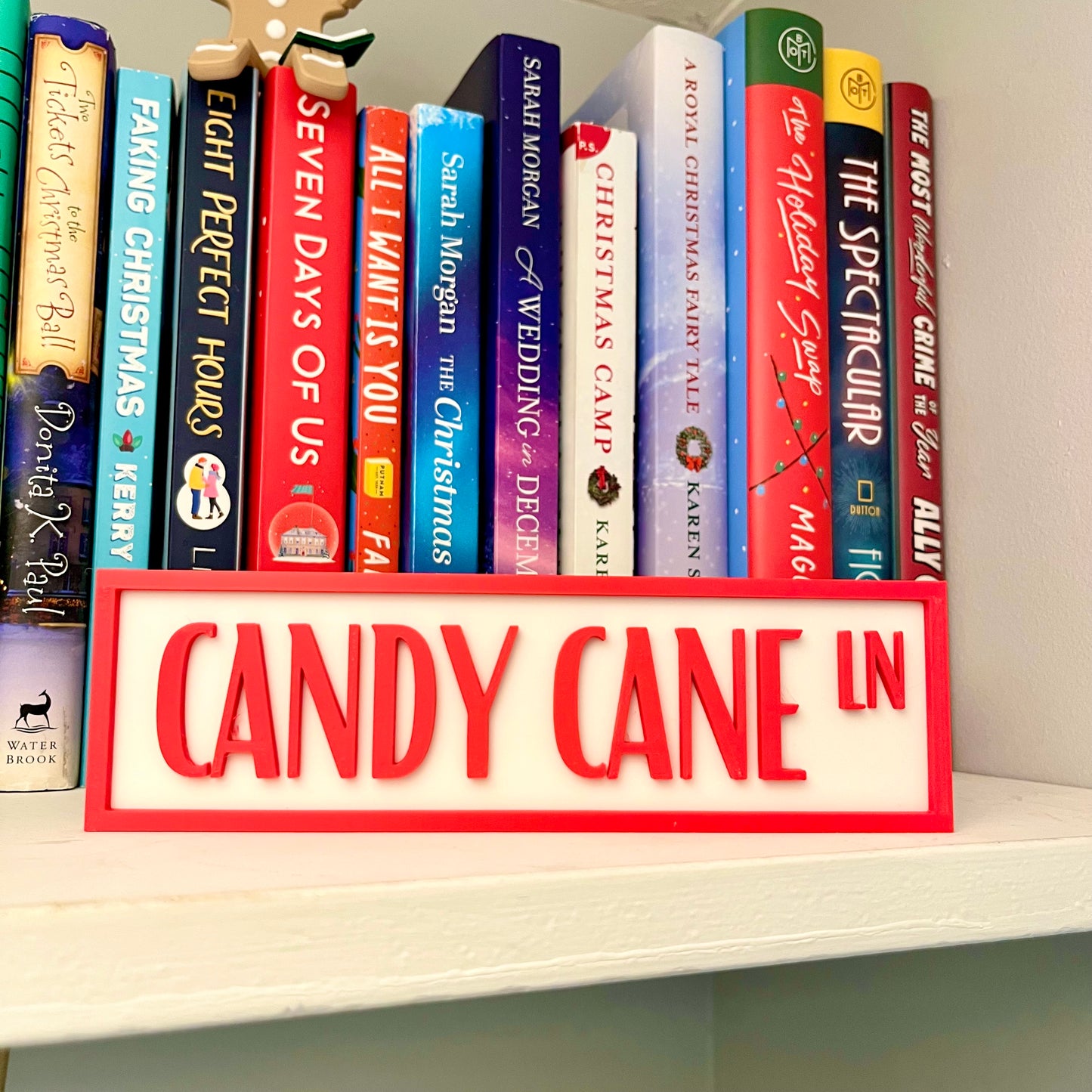 Festive Book Shelf Signs