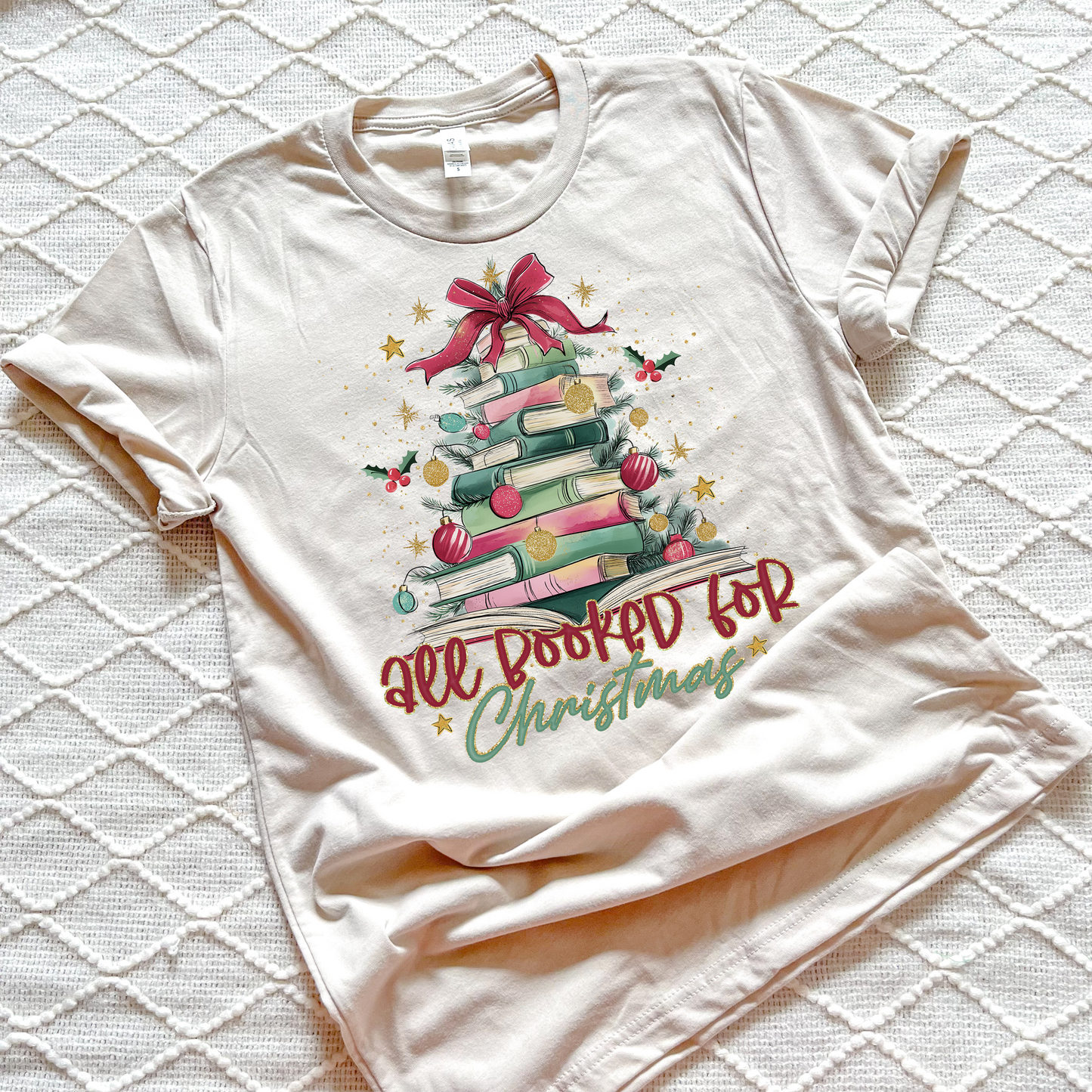 All Booked For Christmas T-shirts