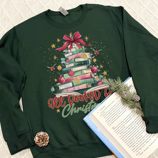 All Booked For Christmas Sweatshirts