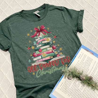 All Booked For Christmas T-shirts