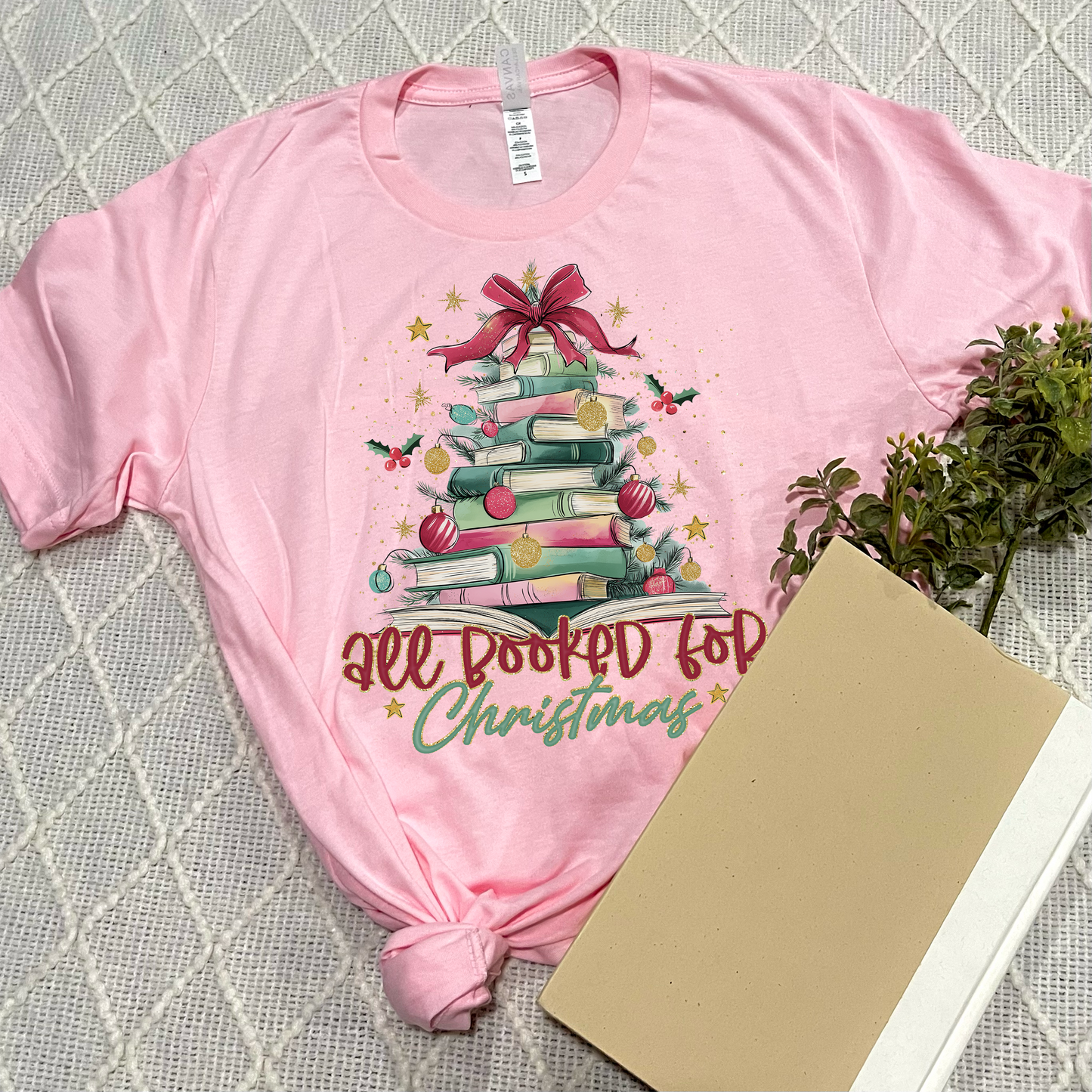 All Booked For Christmas T-shirts