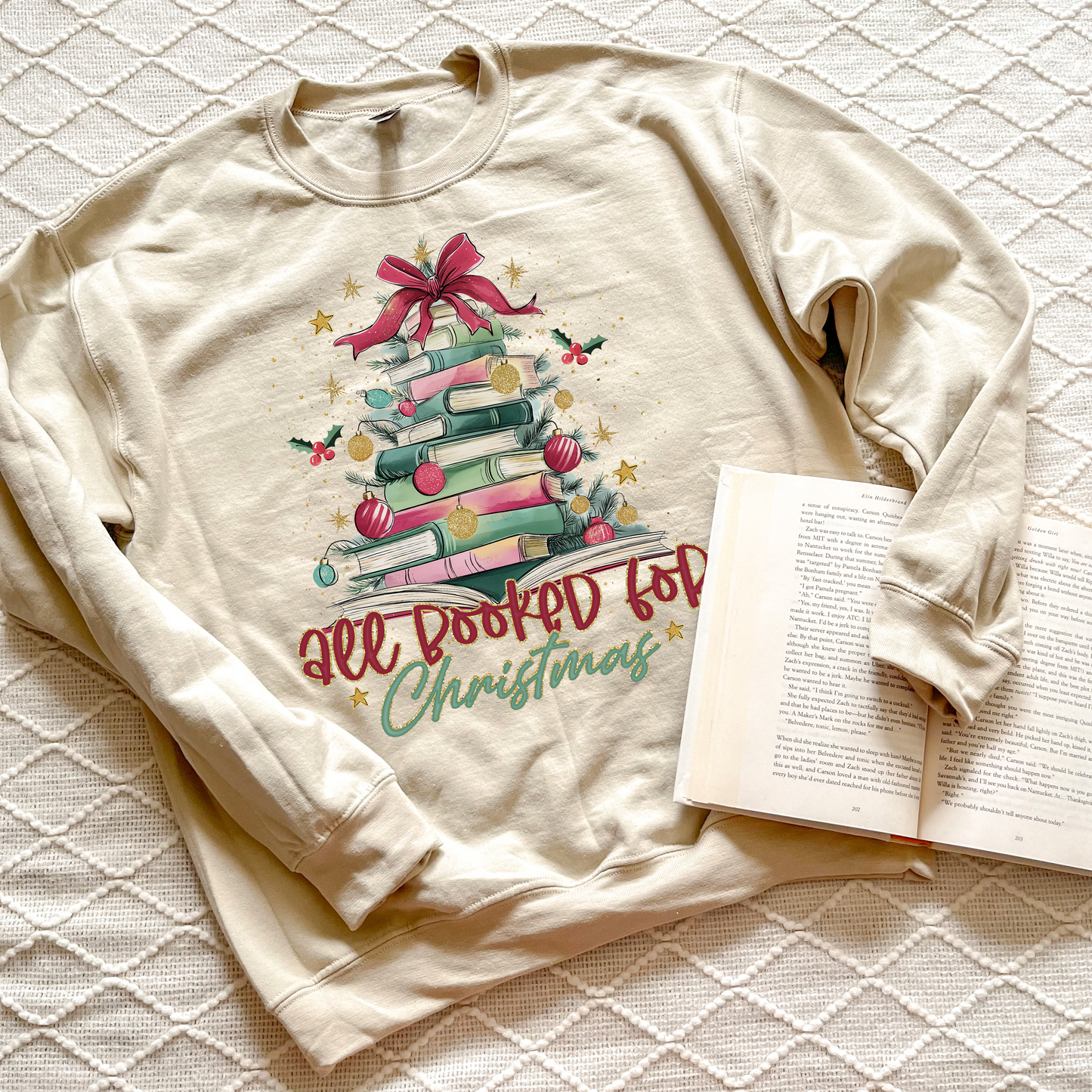 All Booked For Christmas Sweatshirts