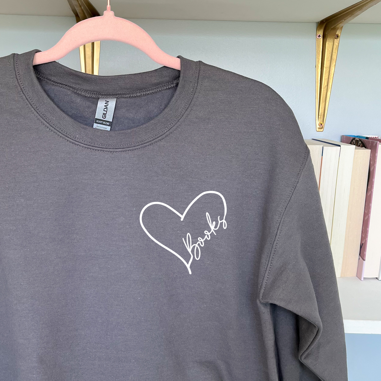 Book Heart Sweatshirts