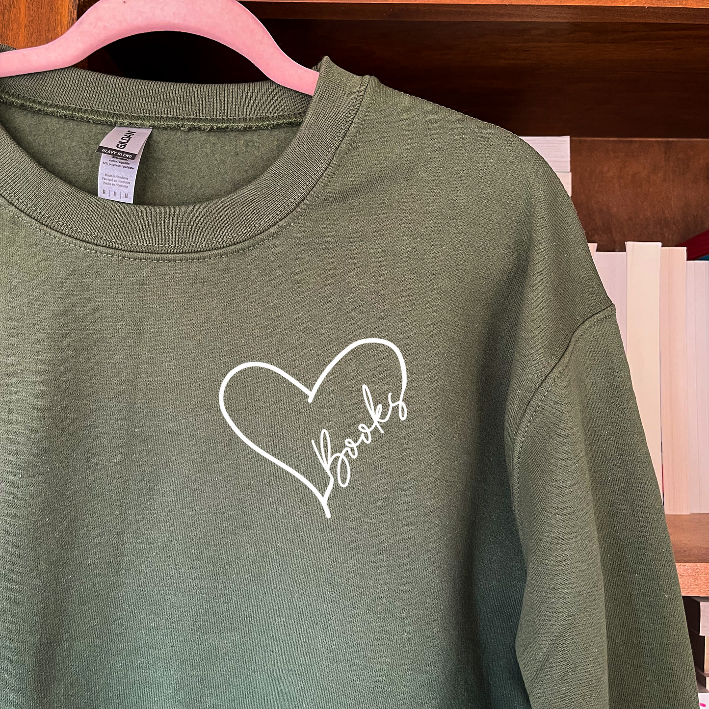 Book Heart Sweatshirts