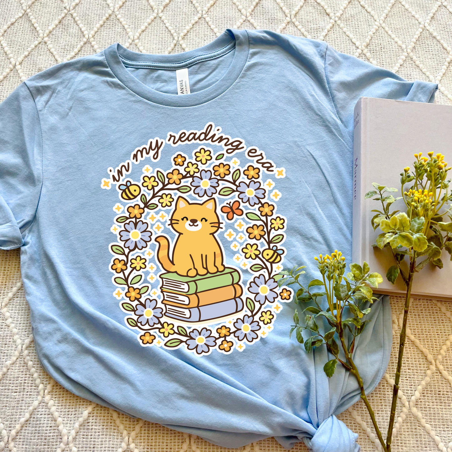 Bookish Cat T-shirt
