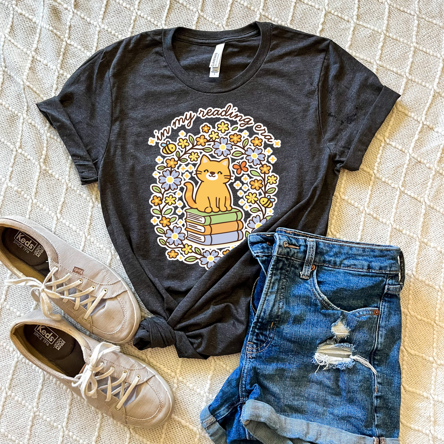 Bookish Cat T-shirt