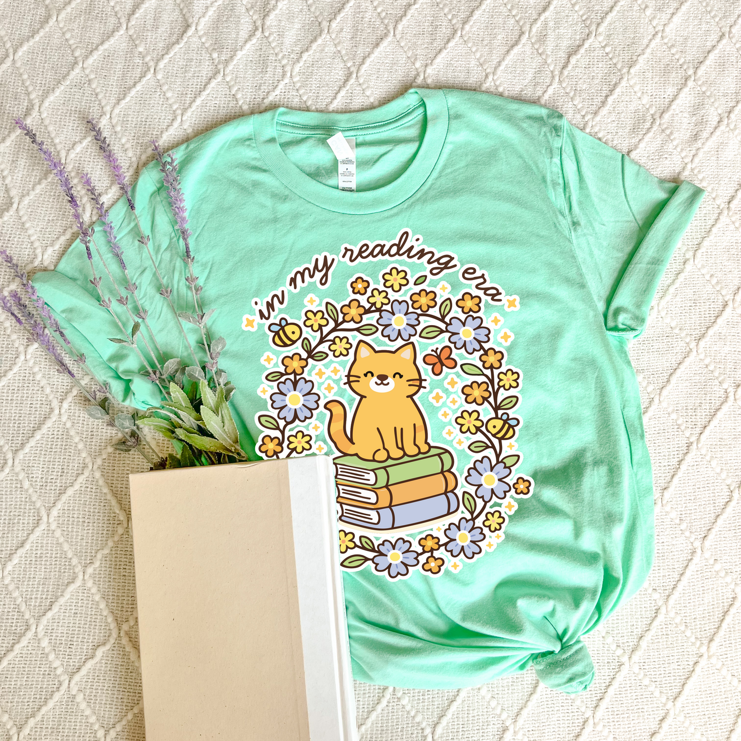 Bookish Cat T-shirt