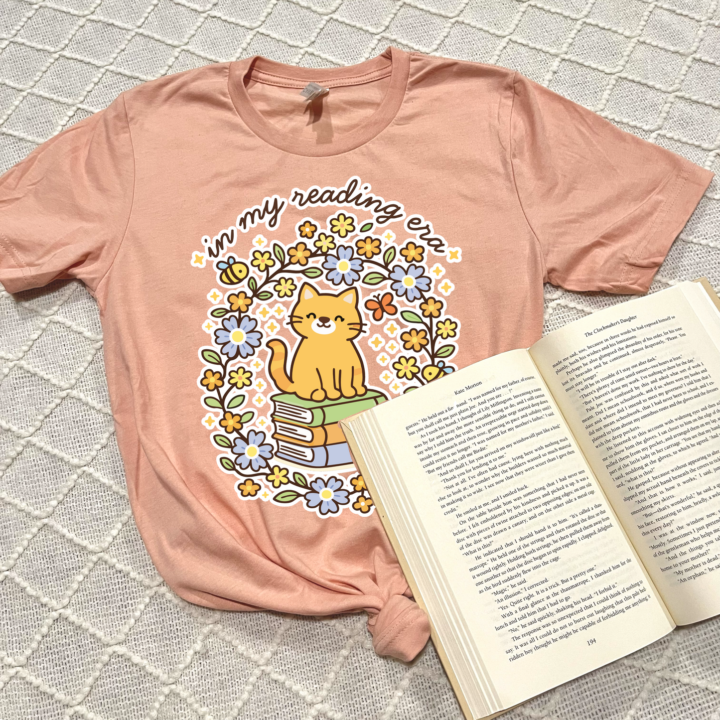 Bookish Cat T-shirt
