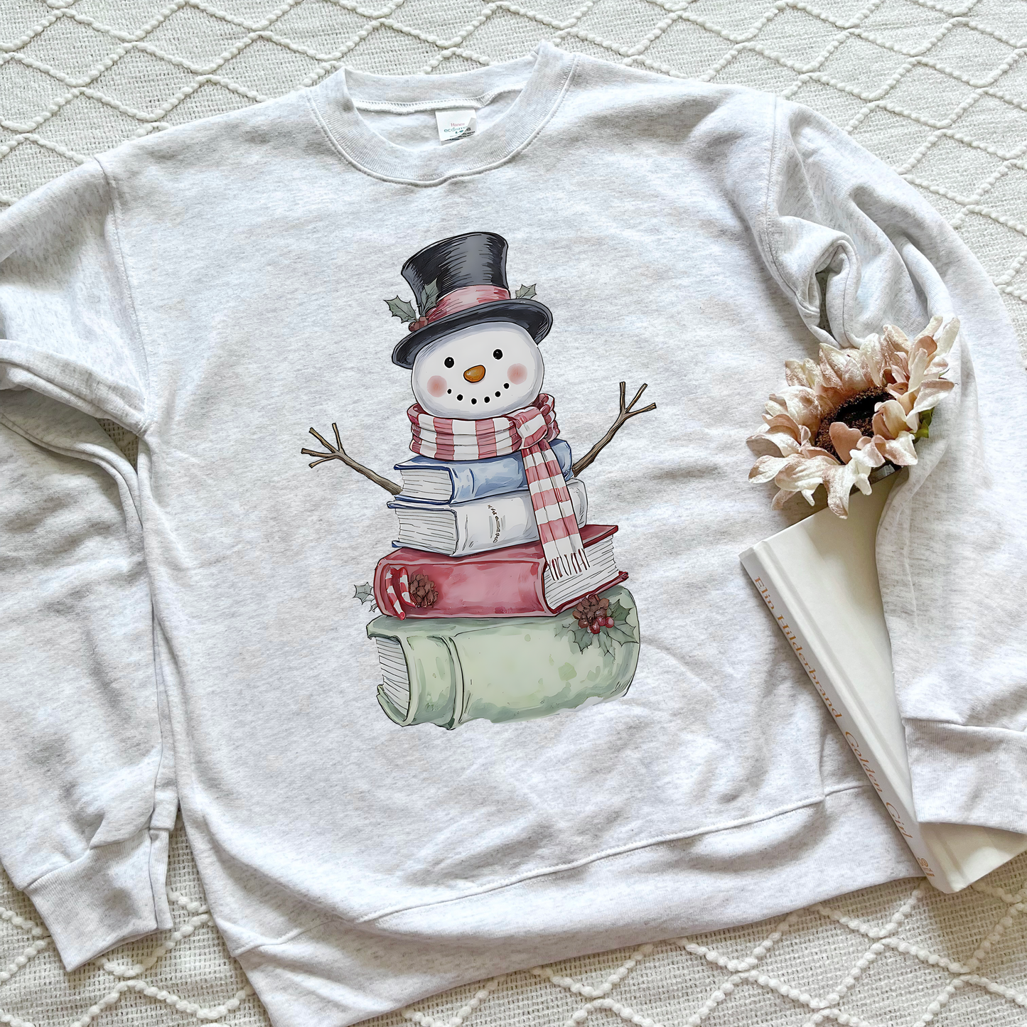 Bookish Snowman Sweatshirts
