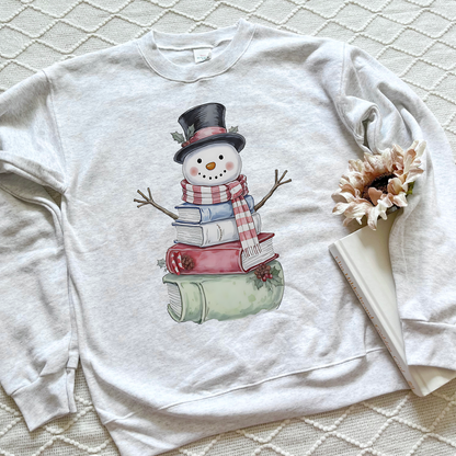 Bookish Snowman Sweatshirts