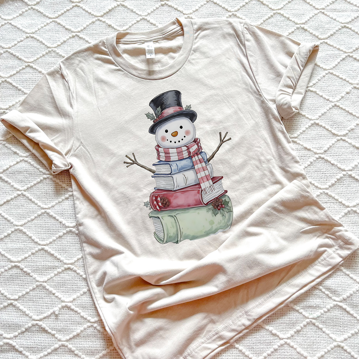 Bookish Snowman T-shirts