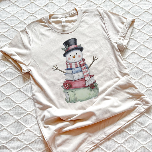 Bookish Snowman T-shirts