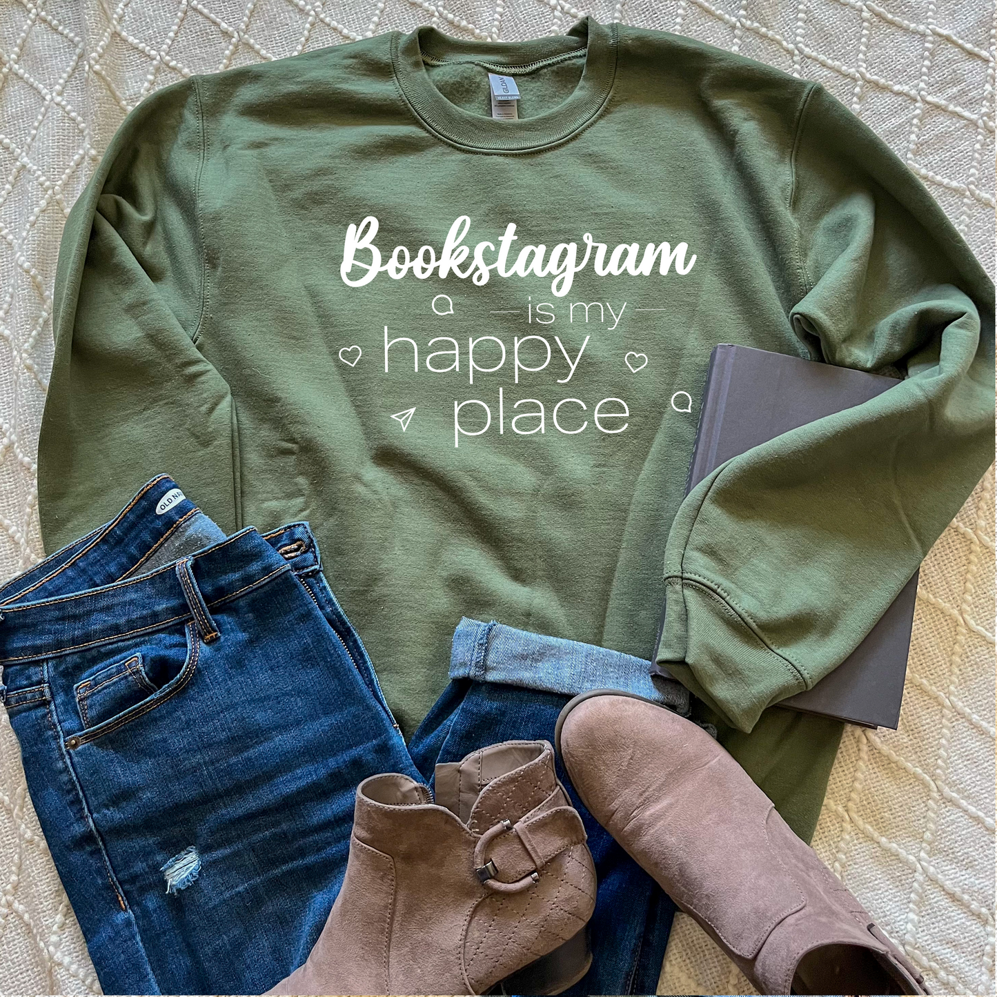 Bookstagram is my Happy Place Sweatshirt