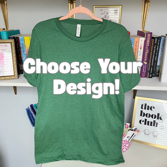 Size M Green Tshirt- Pick your design!