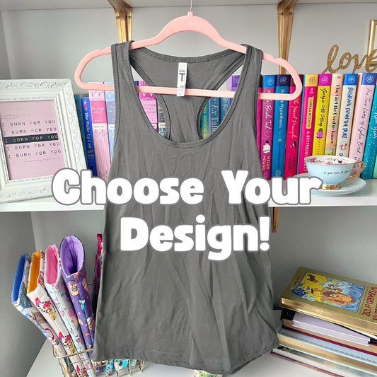 M Dark Grey Tank Top- Choose Your Design!