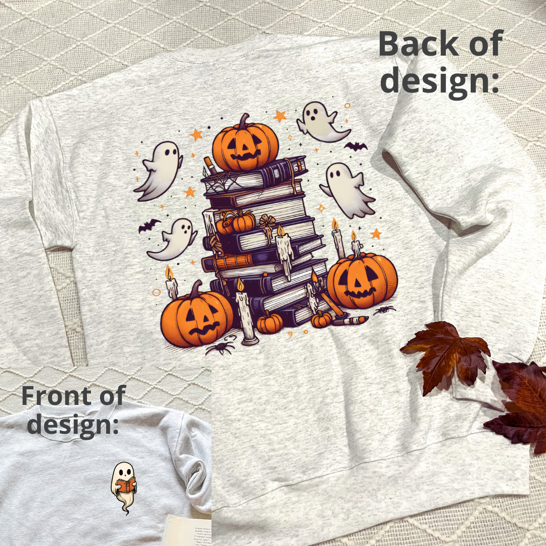 Spooky Bookstack Sweatshirts