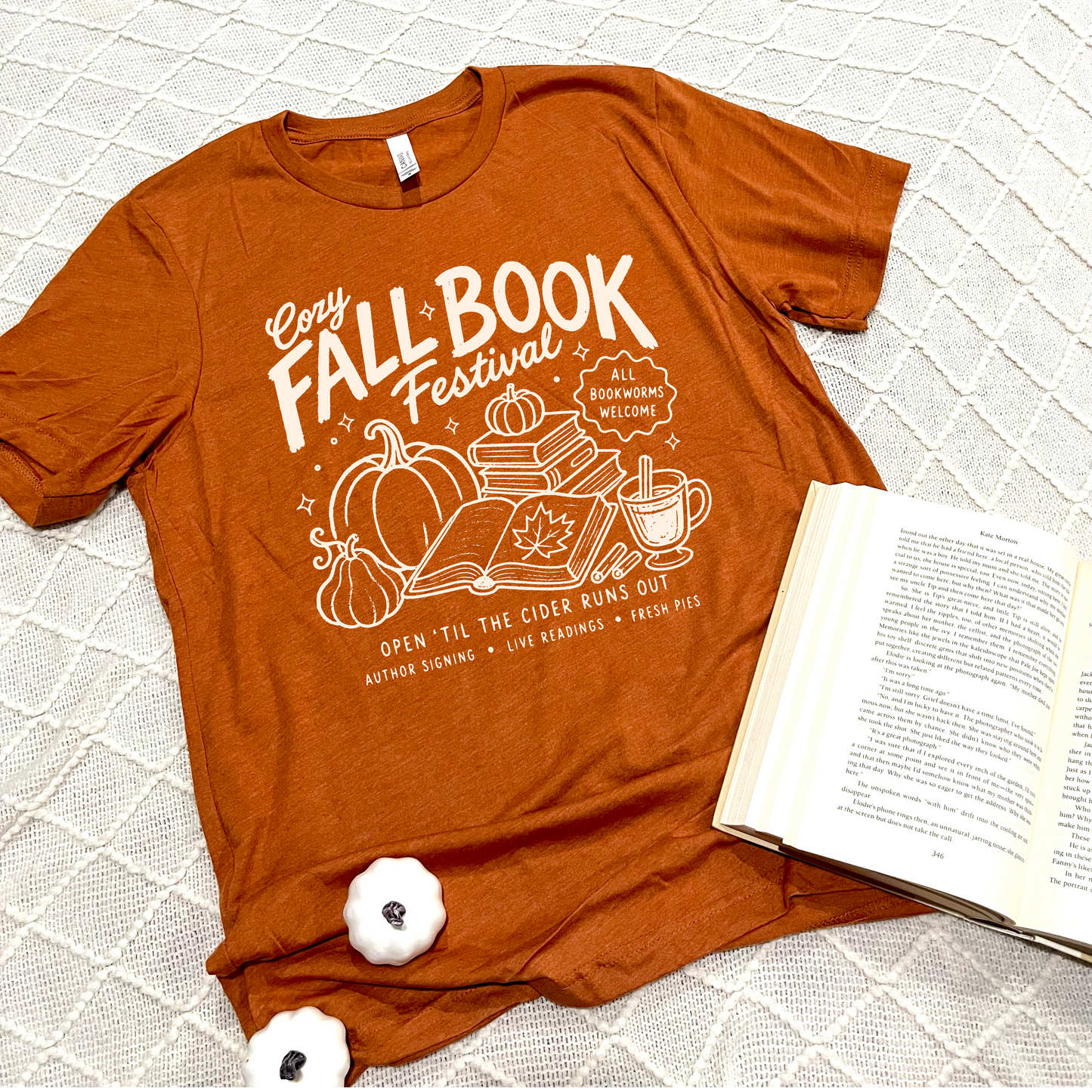 Cozy Fall Book Festival T-Shirts