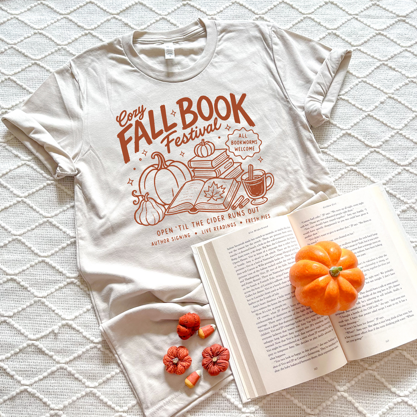 Cozy Fall Book Festival T-Shirts