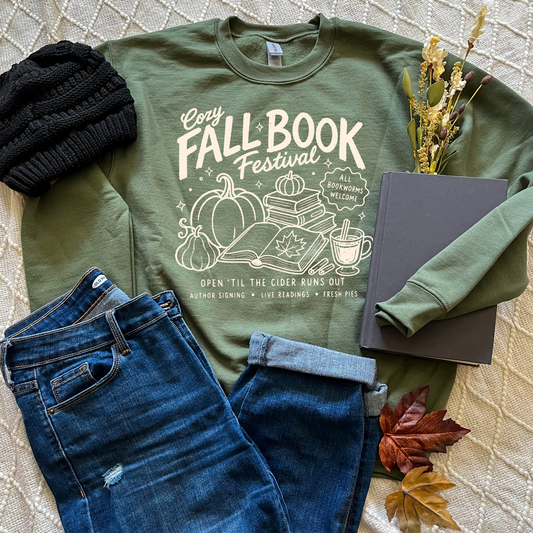 Cozy Fall Book Festival Sweatshirts