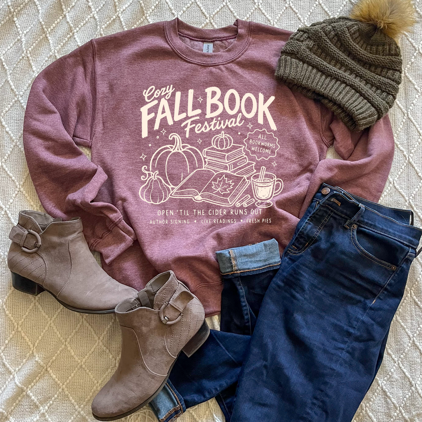 Cozy Fall Book Festival Sweatshirts