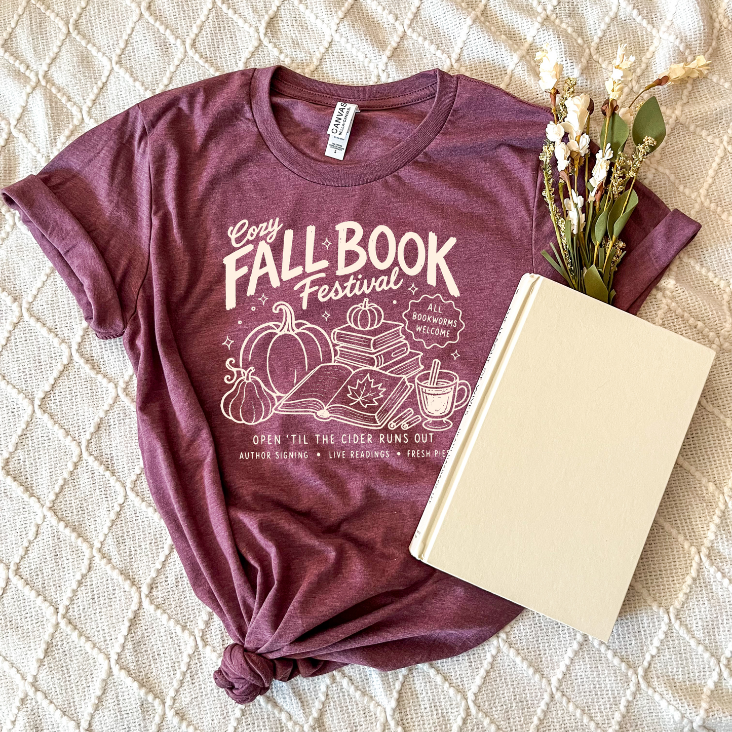 Cozy Fall Book Festival T-Shirts